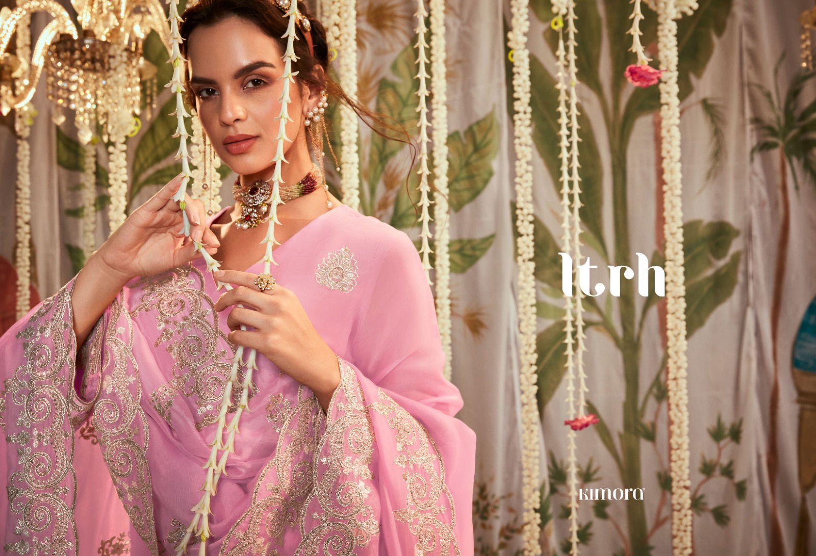 Itrh By Kimora Heer Pure Organza Embroidery Designer Salwar Suits Wholesale Price In Surat
